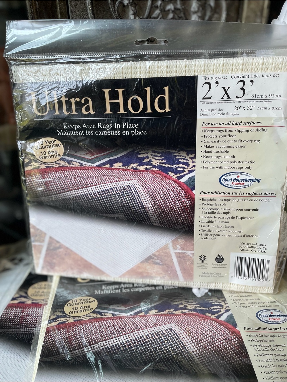 Vintage Ultra hold 3x5 Rug holder non slip pad nwt